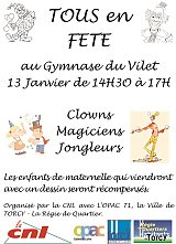 TOUS en FÊTE au Gymnase du Vilet 13 Janvier 2007 à 71210 Torcy fête des enfants 2007